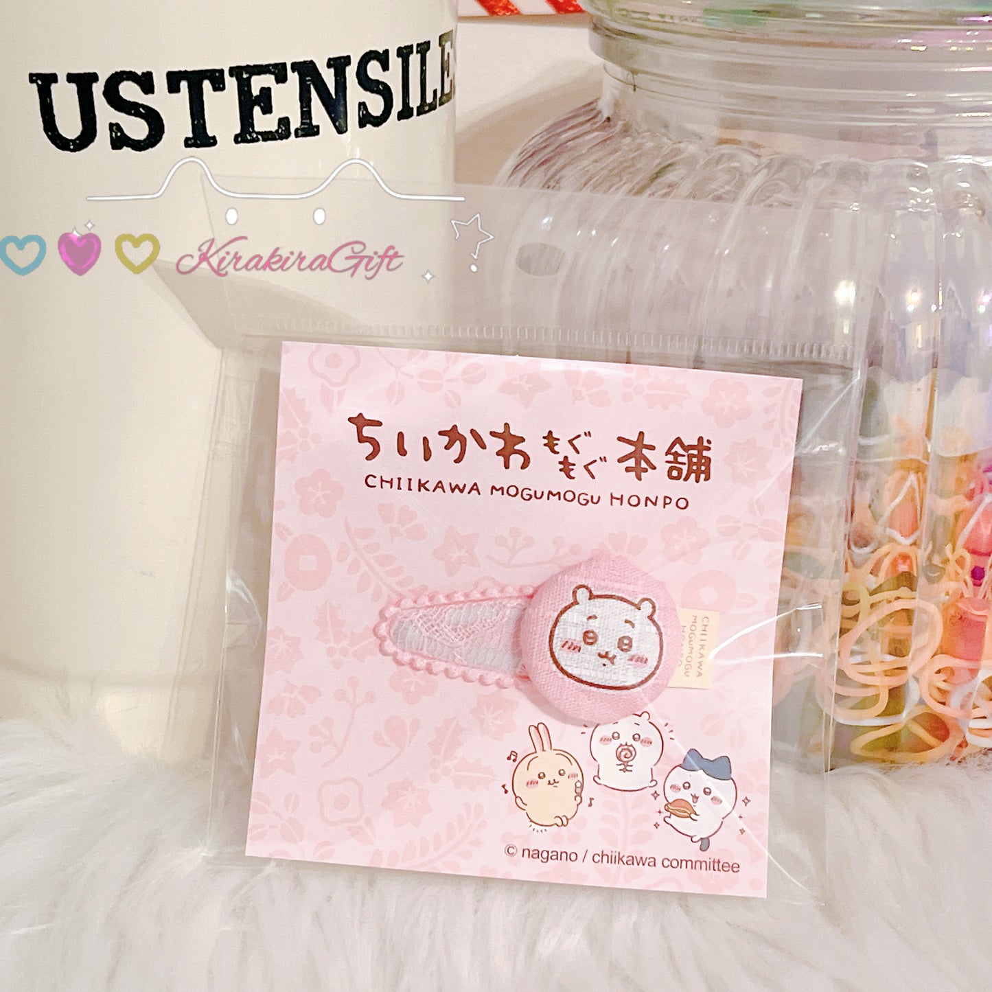 Chiikawa Mogumogu Honpo Hair Clips