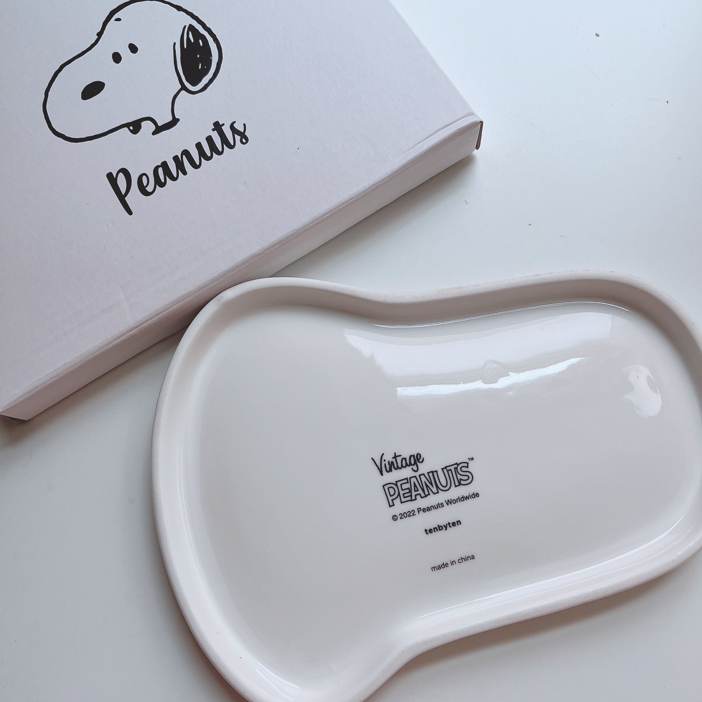 Peanuts White Plate
