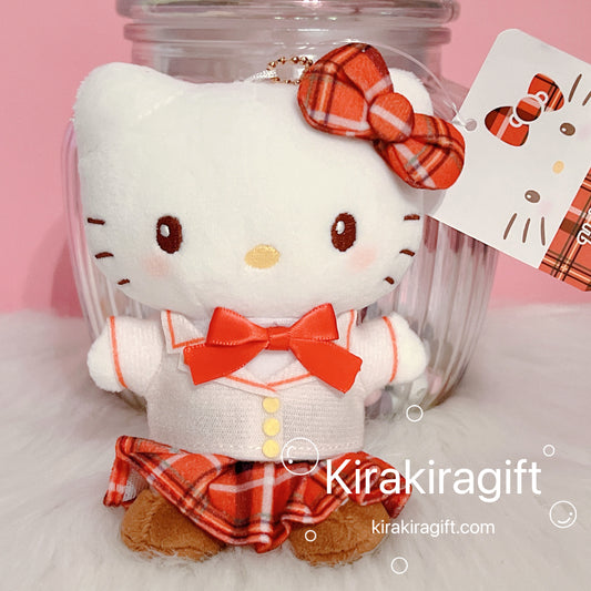 Hellokitty Red and White Uniform Plush Charm