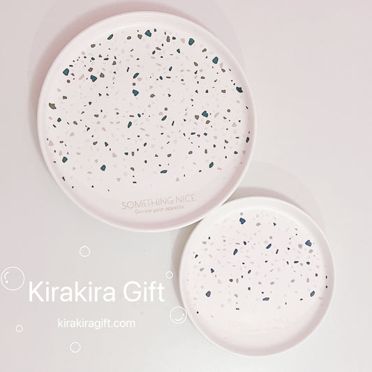 Terrazzo Ceramic Plates Set
