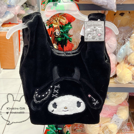 My Melody Black Plush Tote Bag