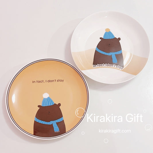 Cute Bear Ceramic Plate Set