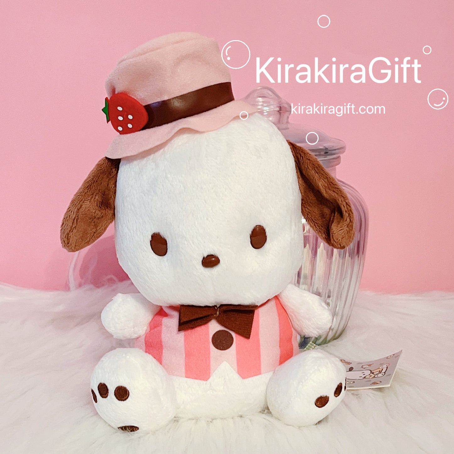 Pochacco Pink Strawberry Plush Doll