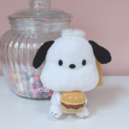 Pochacco Eating Pizza plush charm
