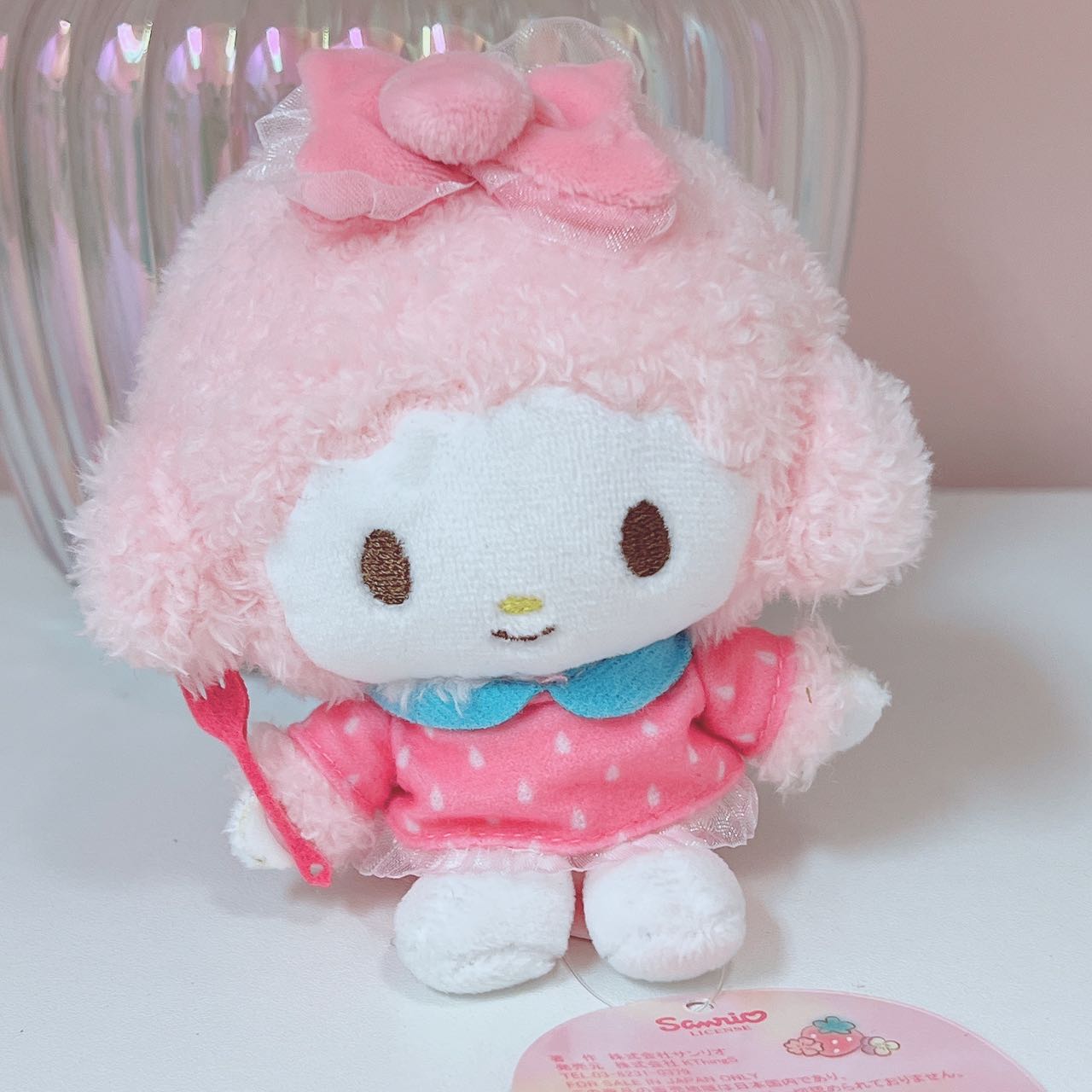 My Sweet Piano Strawberry plush charm