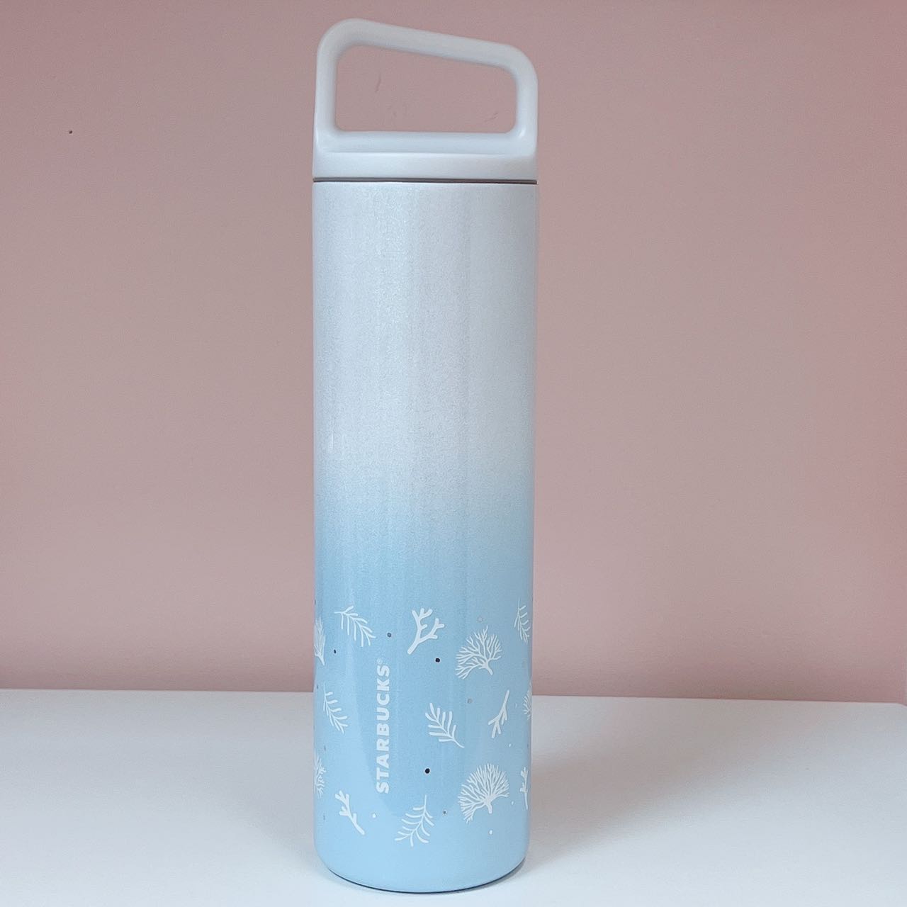 Japanese Starbucks Blue-White Miir Thermos