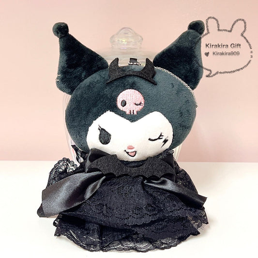 Kuromi Black Cake Dress Plush Charm