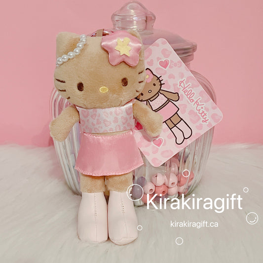 Hellokitty Pink Leopard set Plush Charm Tanned Skin