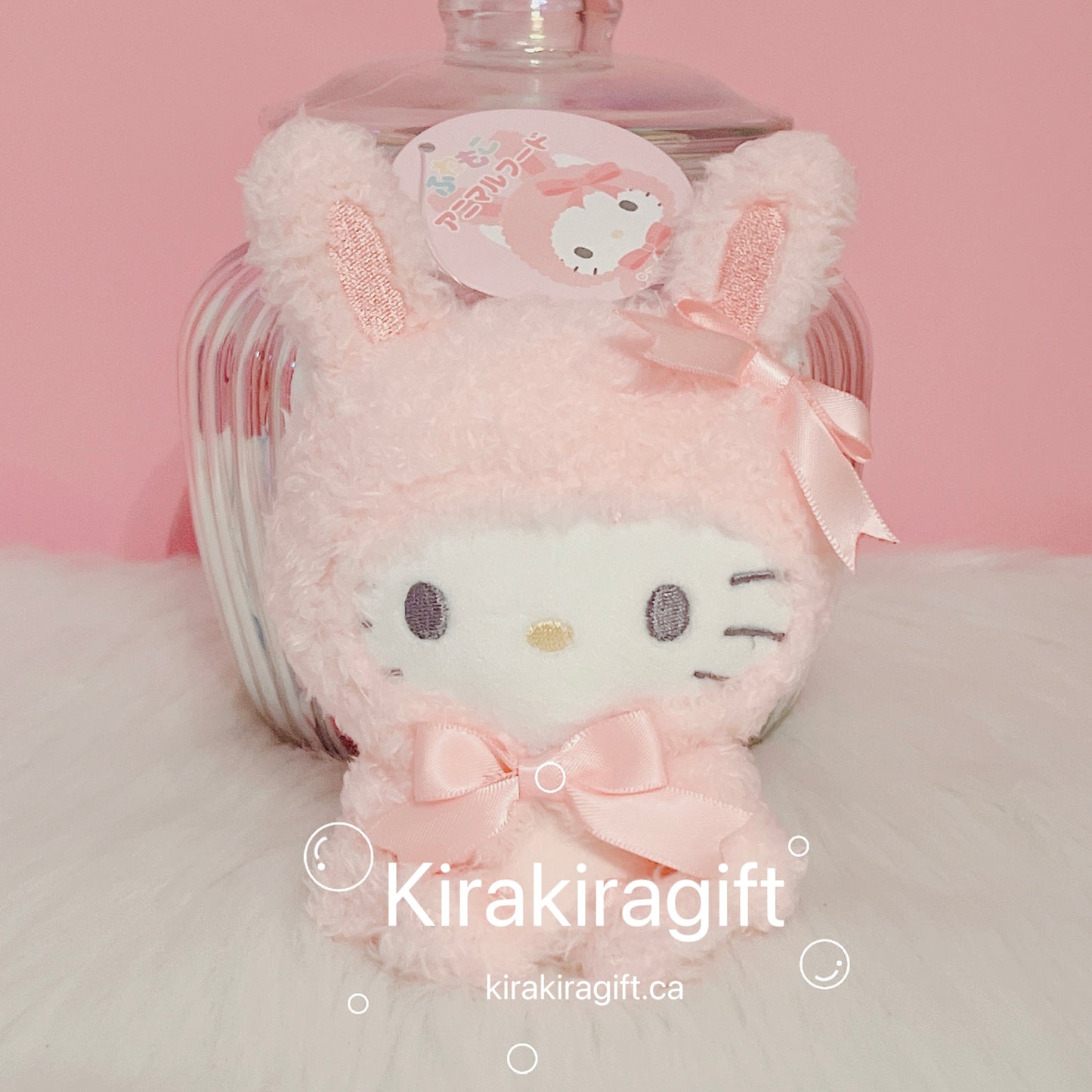 Hellokitty Pink Rabbit Plush Charm