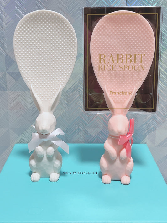 FrancFranc Pink Bunny Rice Spoon