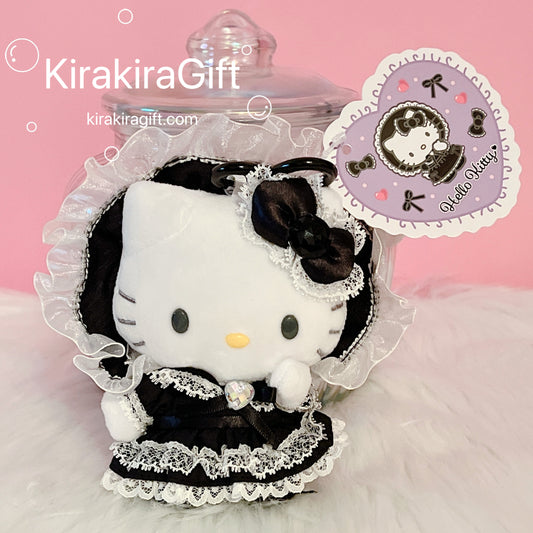 Hellokitty Black Ball Gown Plush Charm