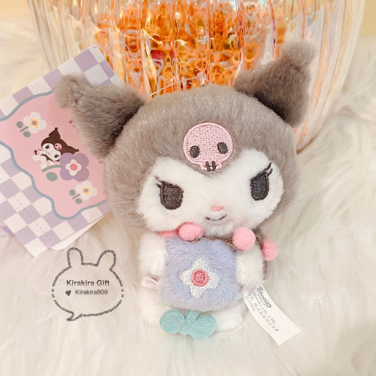 Kuromi Spring Flowers plush charm
