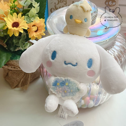 Cinnamoroll Flower and Bird plush charm