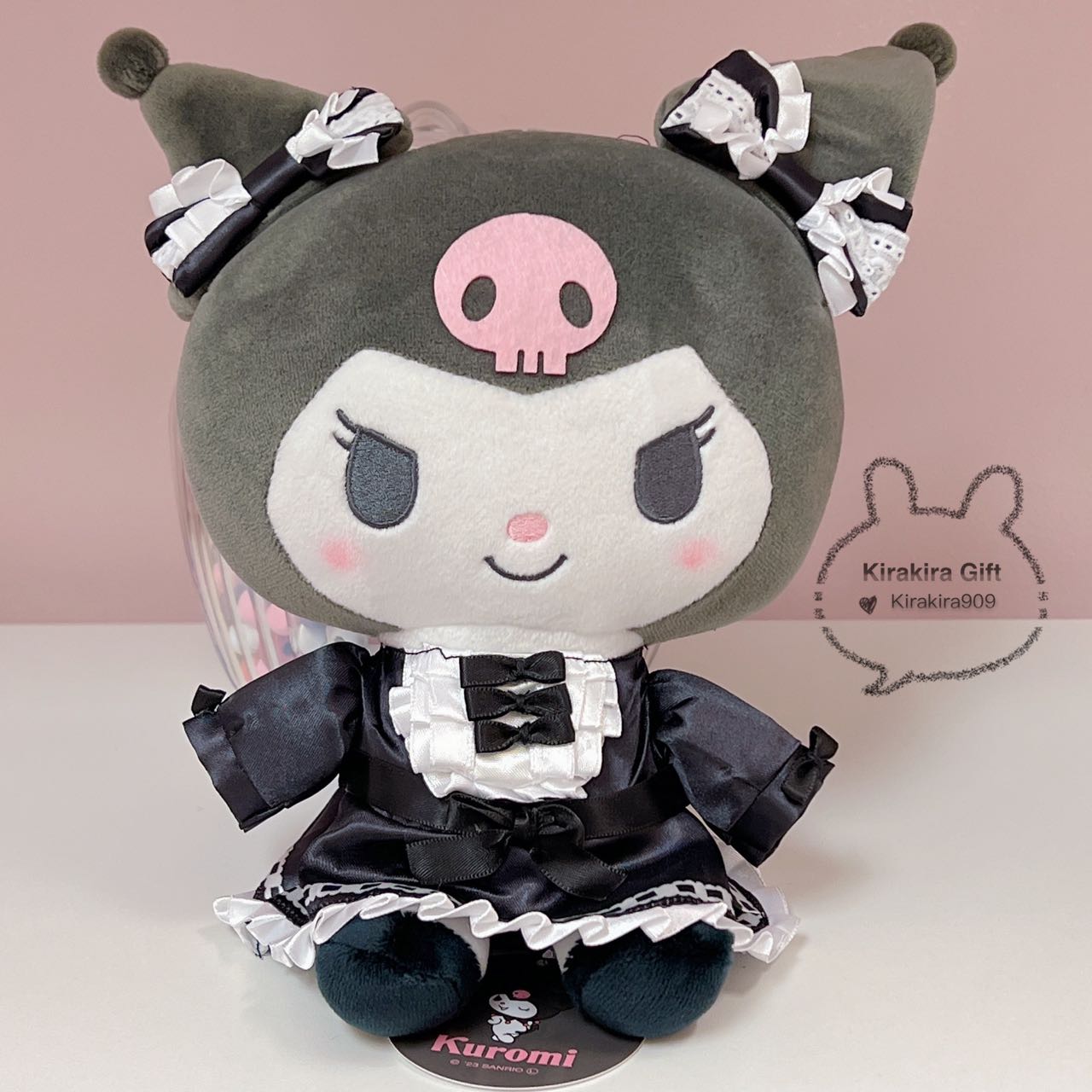 Kuromi Black Evening Dress plush doll