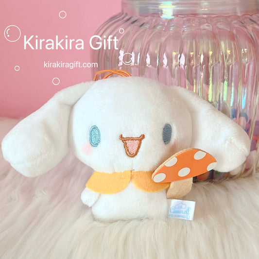 Cinnamoroll Mushroom Plush Charm