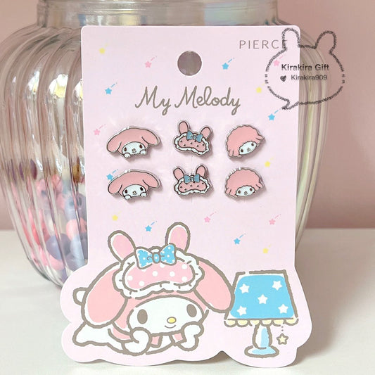 Shoubidama My Melody 6-piece Earrings