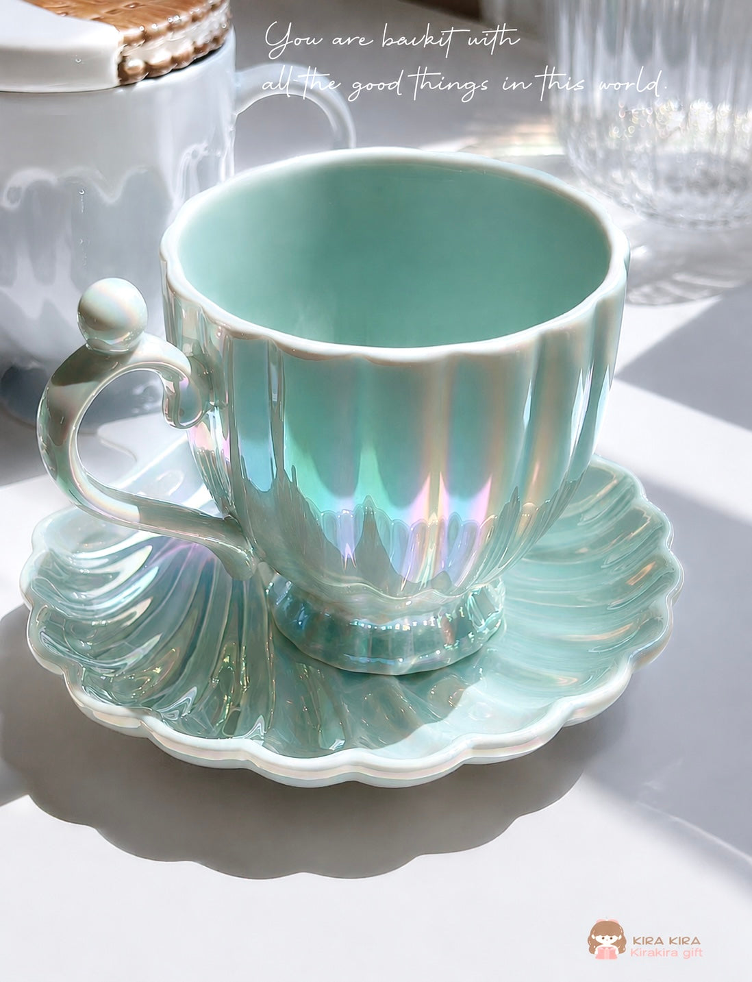 FrancFranc Pearlescent Tea Cup Set 220ml