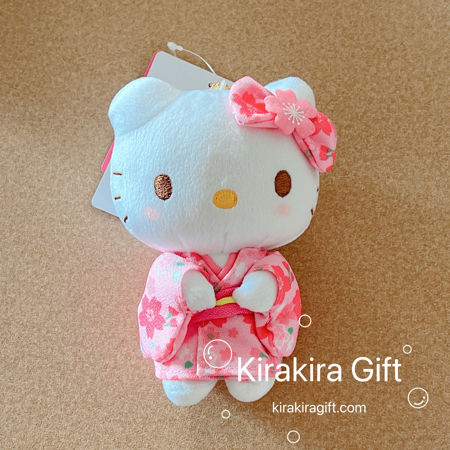 Hello Kitty Pink Sakura Kimono Plush Charm