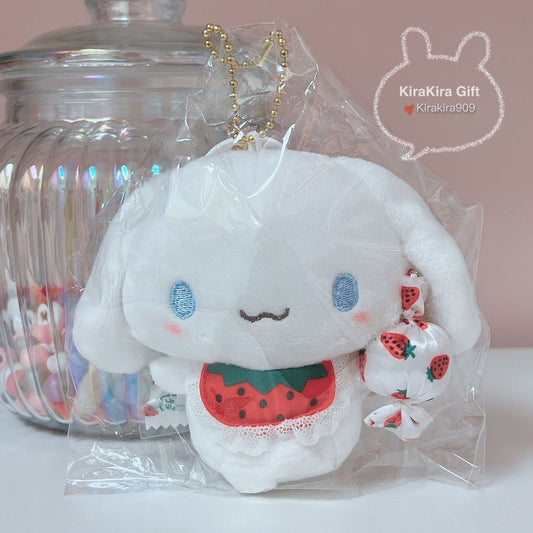 Cinnamoroll Strawberry Candy plush charm