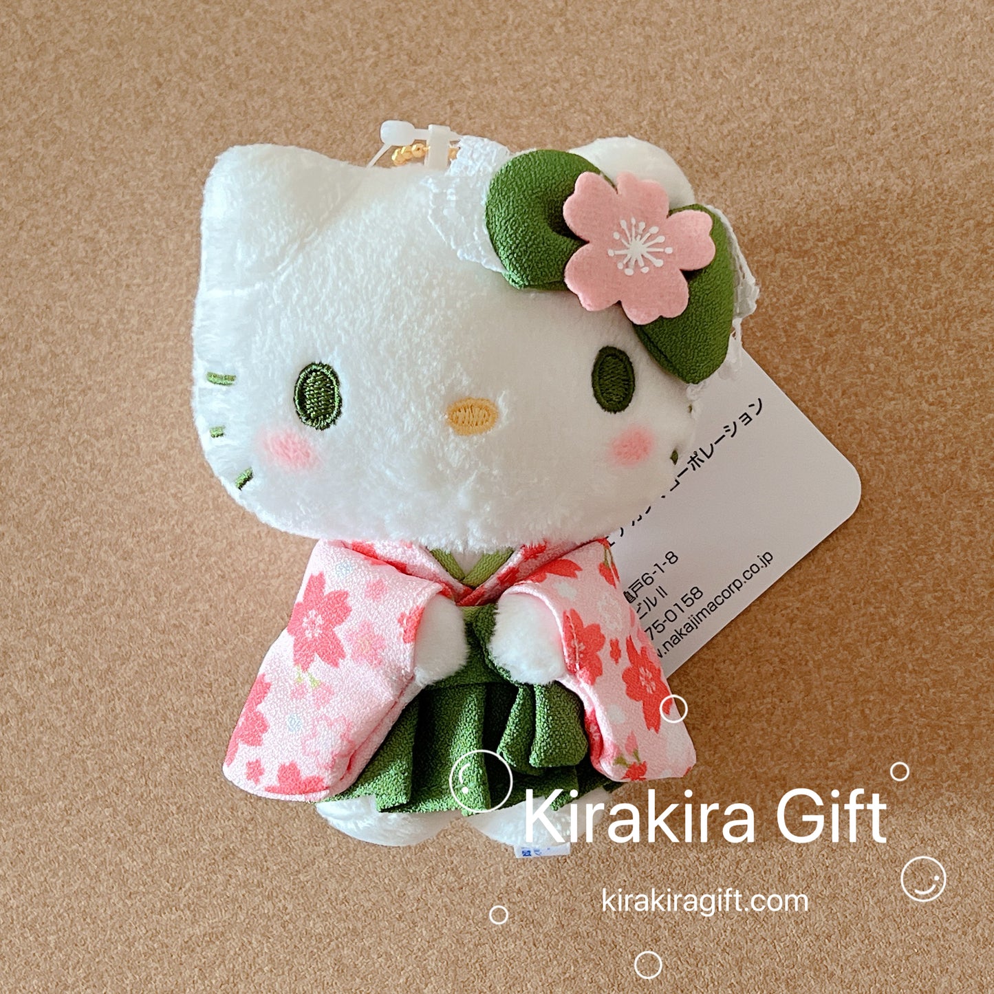 Hello Kitty Matcha Kimono Plush Charm