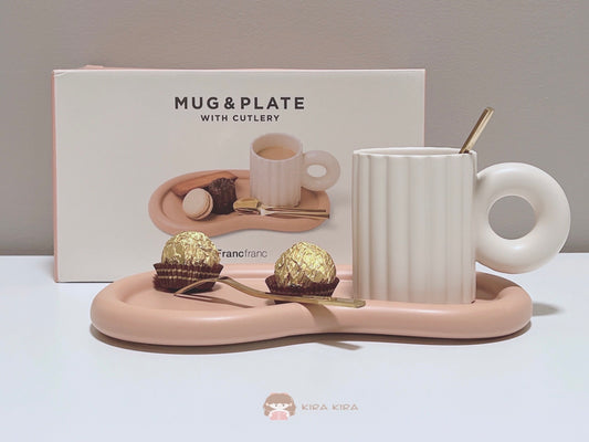 FrancFranc Mug Plate With Cutlery