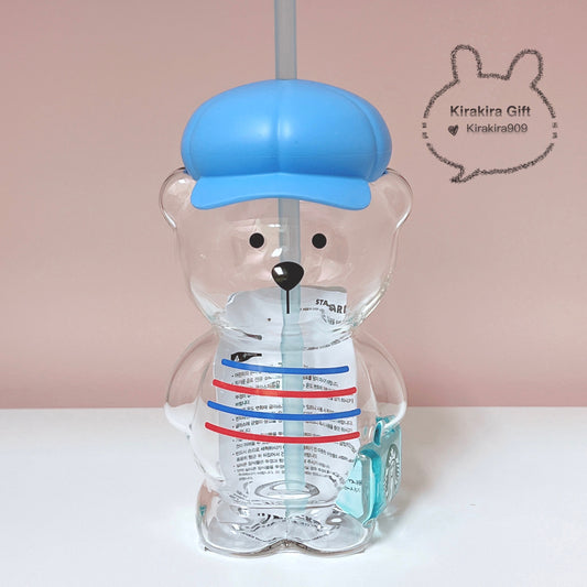 Korea Starbucks Bear Glass Cup