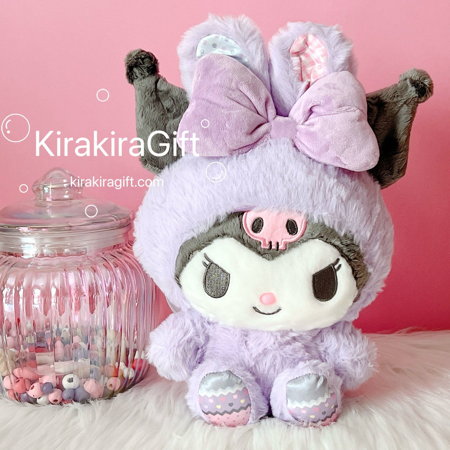 Kuromi Easter Egg Bunny plush doll