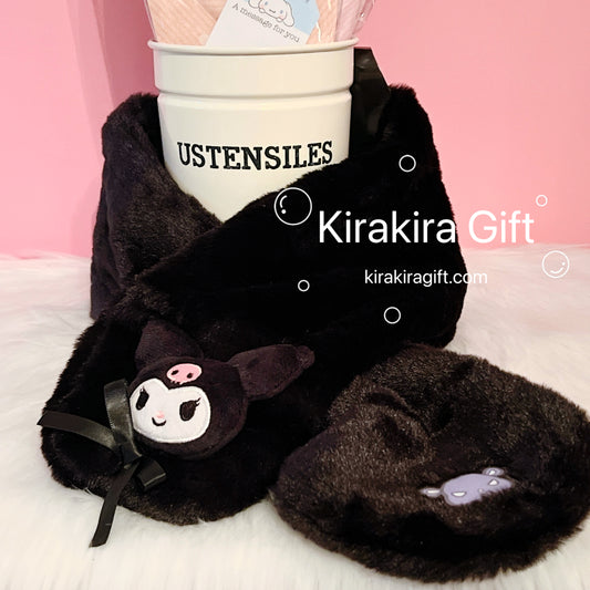 Kuromi Fuzzy Scarf