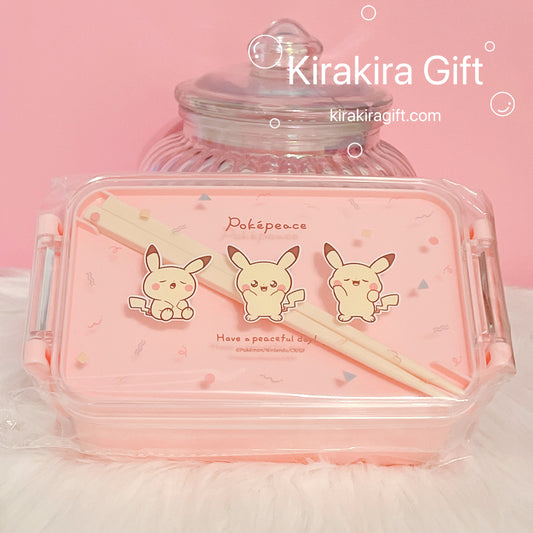 Pikachu Bento Box with Chopsticks