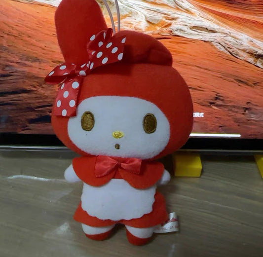 My Melody Red Maid Plush Charm