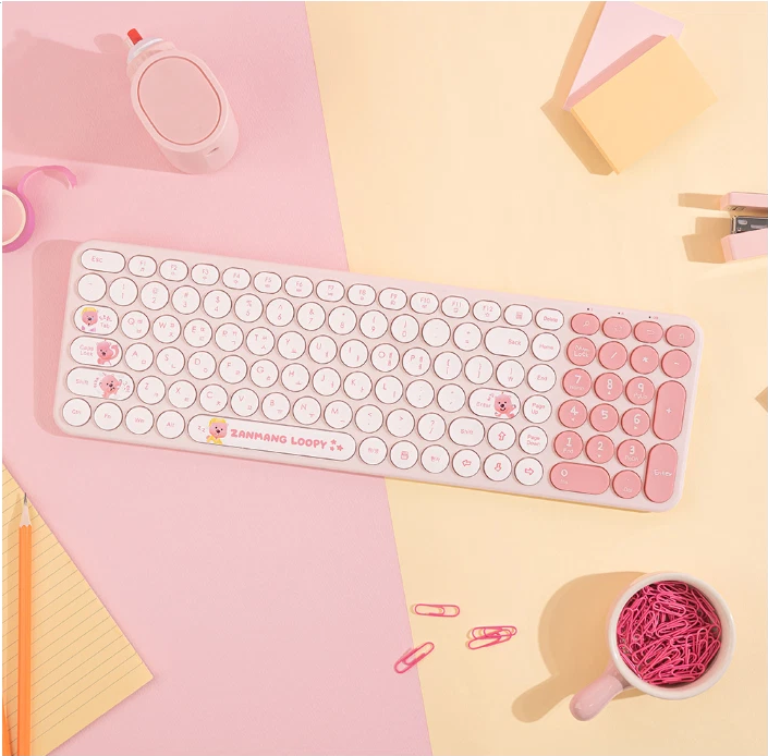 Royche Zanmang Loopy 2.4GHz Low-Noise Wireless 10M Keyboard Slim & Light