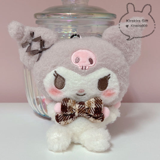 Kuromi Winter Checkered plush charm