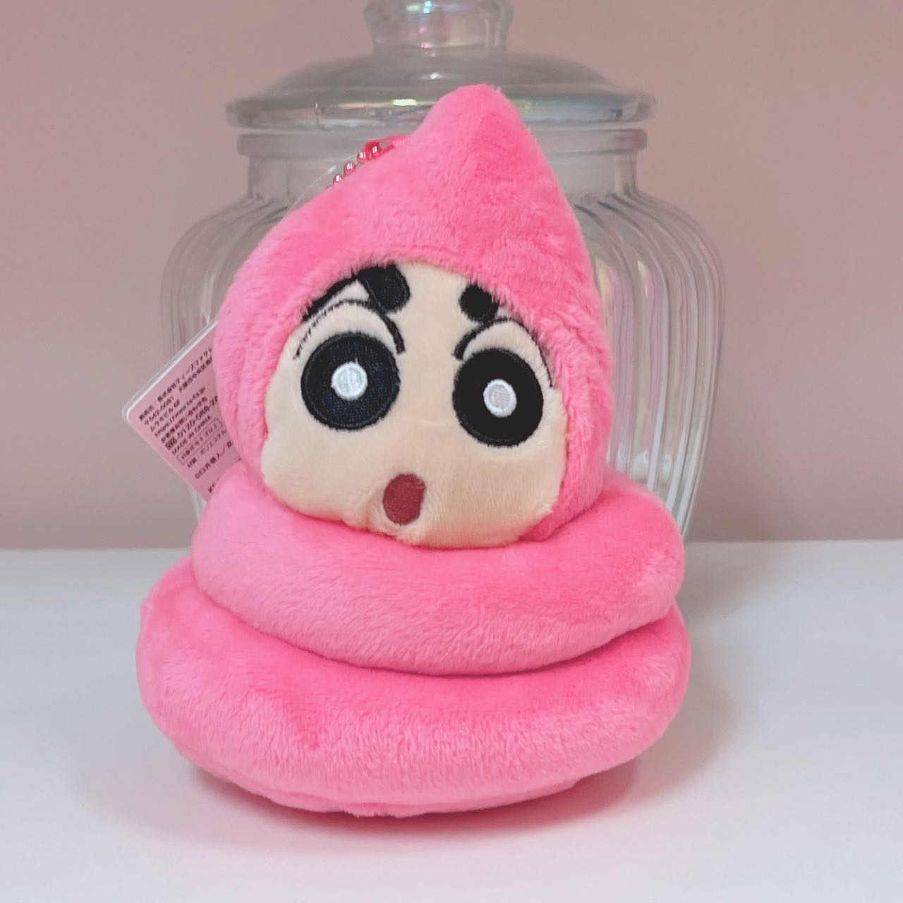 Crayon Shin-chan Pink Poo plush charm