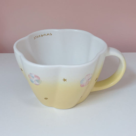 Japanese Starbucks Yellow Petal Mug