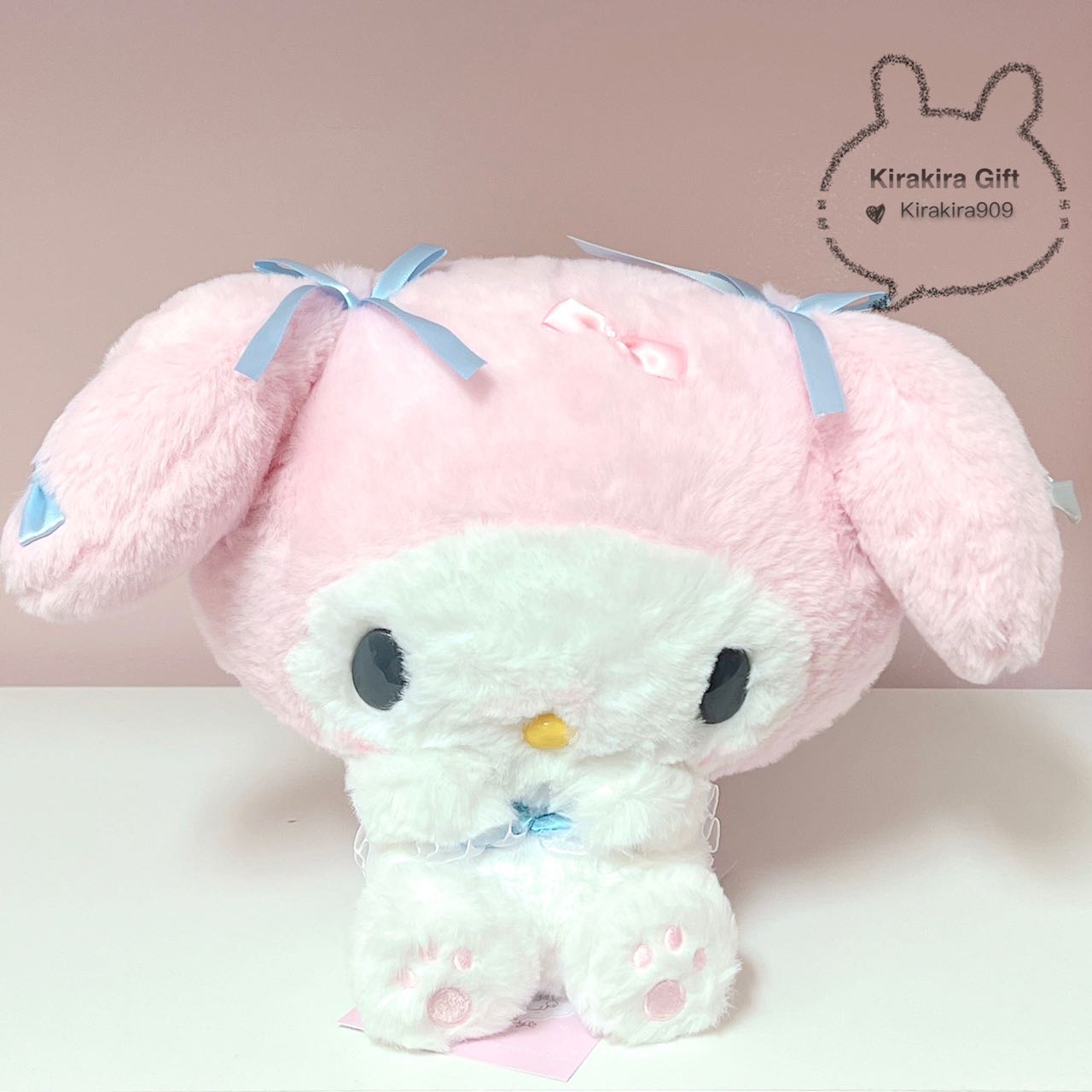 My Melody Blue Bow Plush Doll